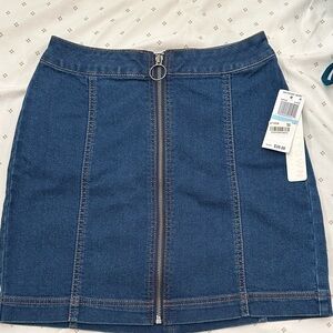 Tinseltown Indigo Pencil Skirt with Zipper